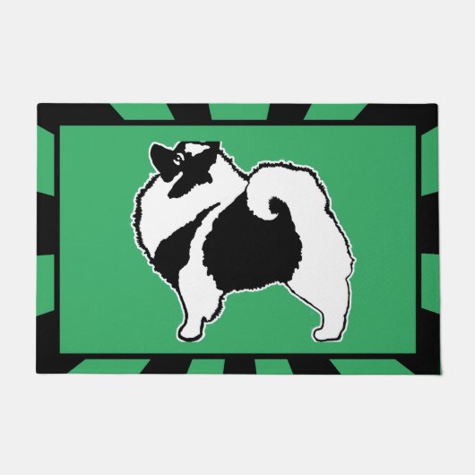 Keeshond Graphics - Cute Original Dog Art Deurmat (Voorkant)