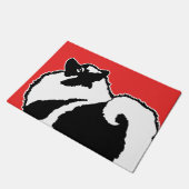 Keeshond Graphics - Cute Original Dog Art Deurmat (Schuin)