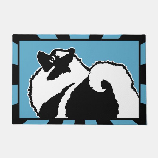 Keeshond Graphics  - Cute Original Dog Art Deurmat (Voorkant)