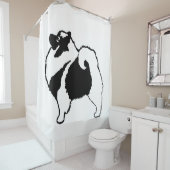 Keeshond Graphics - Cute Original Dog Art Douchegordijn (In situ)
