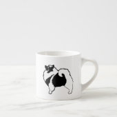 Keeshond Graphics - Cute Original Dog Art Espresso Kop (Rechts)