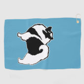 Keeshond Graphics - Cute Original Dog Art Golfhanddoek (Horizontaal)