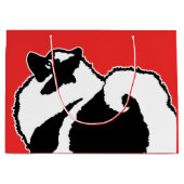 Keeshond Graphics - Cute Original Dog Art Groot Cadeauzakje (Voorkant)