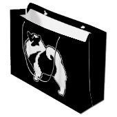 Keeshond Graphics - Cute Original Dog Art Groot Cadeauzakje (Voorkant Gekanteld)