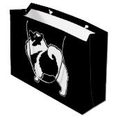 Keeshond Graphics - Cute Original Dog Art Groot Cadeauzakje (Achterkant Gekanteld)