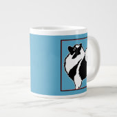 Keeshond Graphics - Cute Original Dog Art Grote Koffiekop (Voorkant rechts)