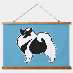 Keeshond Graphics - Cute Original Dog Art Hangend Wandkleed
