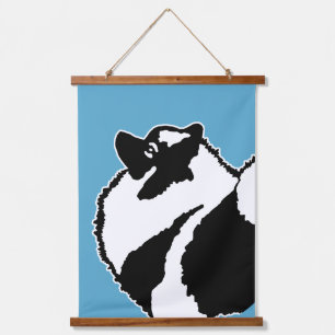 Keeshond Graphics - Cute Original Dog Art Hangend Wandkleed