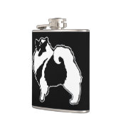 Keeshond Graphics - Cute Original Dog Art Heupfles (Links)