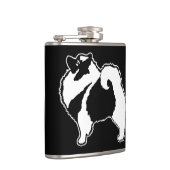 Keeshond Graphics - Cute Original Dog Art Heupfles (Rechts)