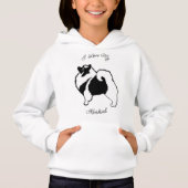 Keeshond Graphics - Cute Original Dog Art Hoodie (Voorkant)
