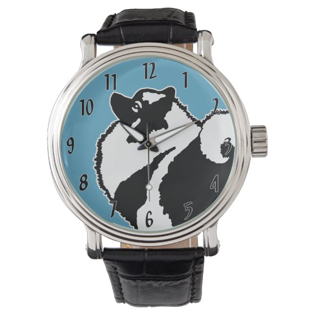 Keeshond Graphics - Cute Original Dog Art Horloge (Voorkant)