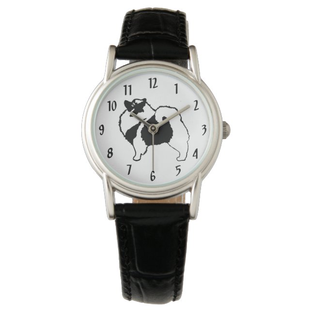 Keeshond Graphics - Cute Original Dog Art Horloge (Voorkant)