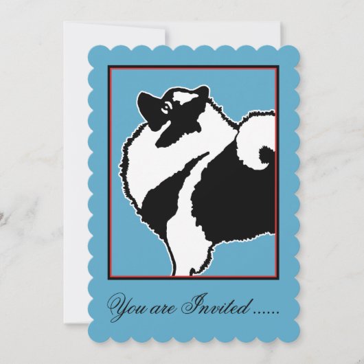 Keeshond Graphics - Cute Original Dog Art Kaart (Voorkant)