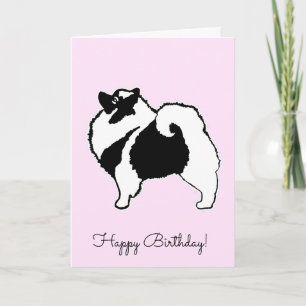Keeshond Graphics - Cute Original Dog Art Kaart