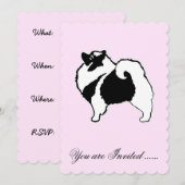 Keeshond Graphics - Cute Original Dog Art Kaart (Voorkant / Achterkant)