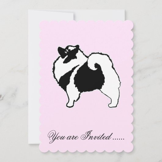 Keeshond Graphics - Cute Original Dog Art Kaart (Voorkant)
