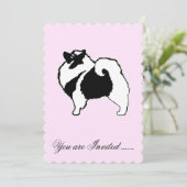 Keeshond Graphics - Cute Original Dog Art Kaart (Staand voorkant)