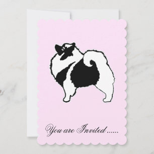 Keeshond Graphics - Cute Original Dog Art Kaart