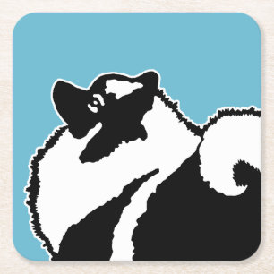 Keeshond Graphics - Cute Original Dog Art Kartonnen Onderzetters