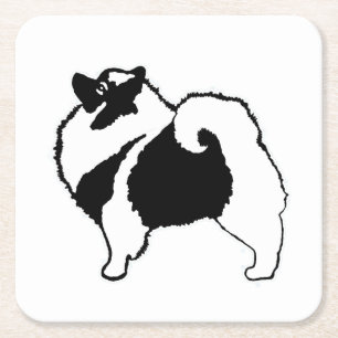 Keeshond Graphics - Cute Original Dog Art Kartonnen Onderzetters