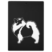 Keeshond Graphics - Cute Original Dog Art Klembord (Achterkant)