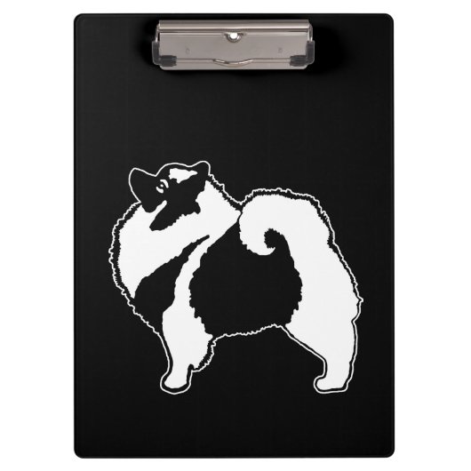 Keeshond Graphics - Cute Original Dog Art Klembord (Voorkant)