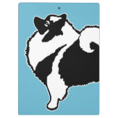 Keeshond Graphics - Cute Original Dog Art Klembord (Achterkant)