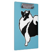 Keeshond Graphics - Cute Original Dog Art Klembord (Rechts)