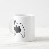 Keeshond Graphics - Cute Original Dog Art Koffiemok (Voorkant links)