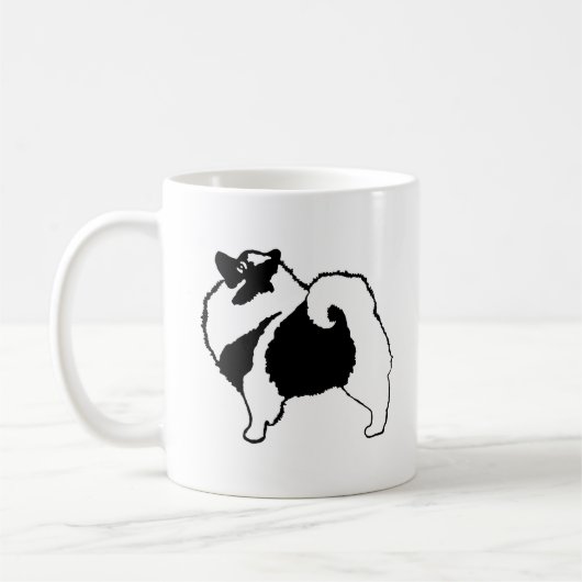 Keeshond Graphics - Cute Original Dog Art Koffiemok (Links)
