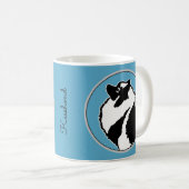 Keeshond Graphics - Cute Original Dog Art Koffiemok (Voorkant rechts)