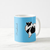 Keeshond Graphics - Cute Original Dog Art Koffiemok (Voorkant rechts)