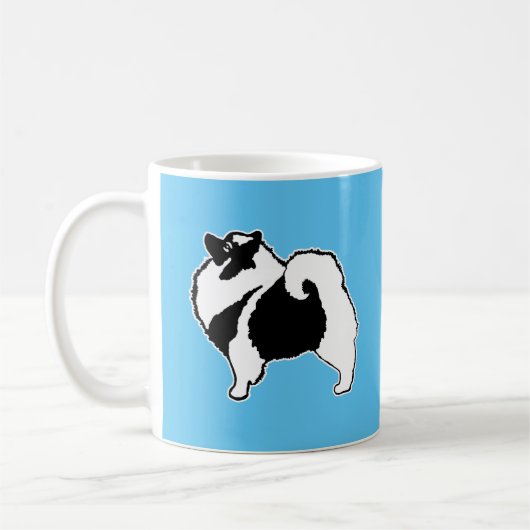 Keeshond Graphics - Cute Original Dog Art Koffiemok (Links)