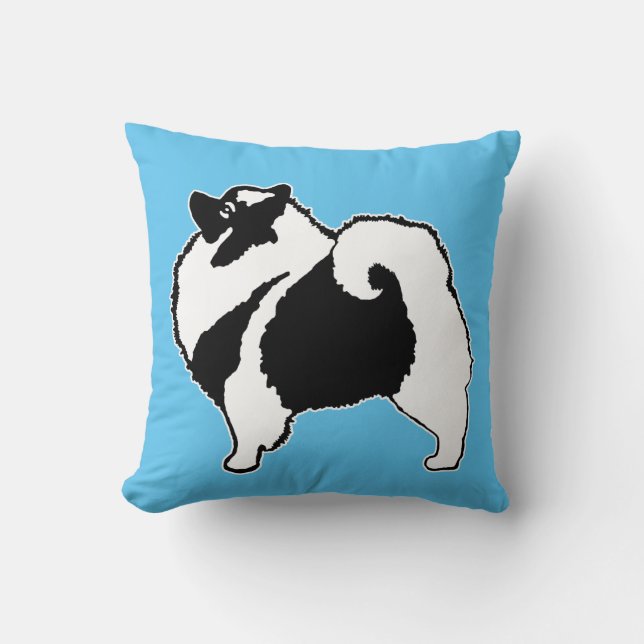 Keeshond Graphics - Cute Original Dog Art Kussen (Voorkant)