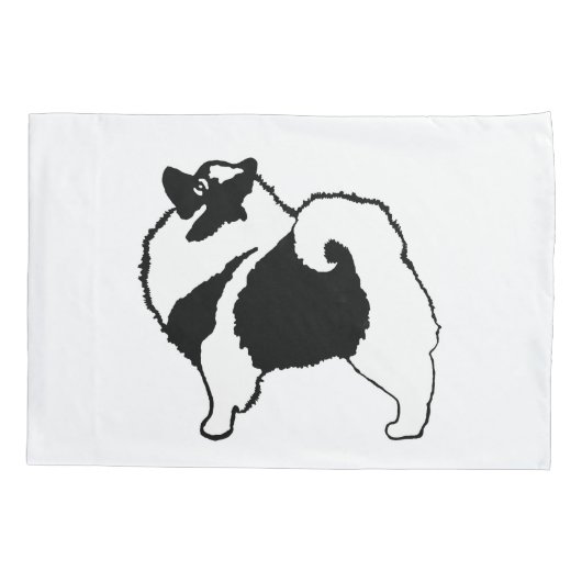 Keeshond Graphics - Cute Original Dog Art Kussensloop (Achterkant)
