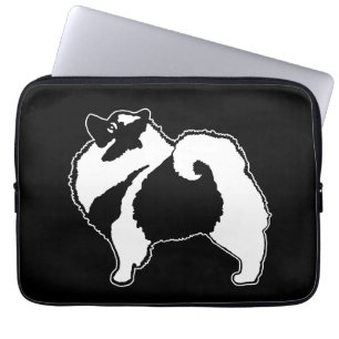 Keeshond Graphics - Cute Original Dog Art Laptop Sleeve