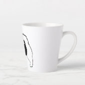 Keeshond Graphics - Cute Original Dog Art Latte Mok (Rechts)