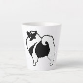 Keeshond Graphics - Cute Original Dog Art Latte Mok (Voorkant)