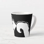 Keeshond Graphics - Cute Original Dog Art Latte Mok (Rechterhoek)