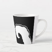 Keeshond Graphics - Cute Original Dog Art Latte Mok (Rechts)