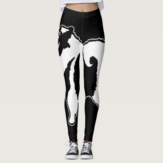 Keeshond Graphics - Cute Original Dog Art Leggings (Voorkant)