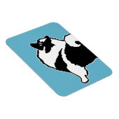 Keeshond Graphics - Cute Original Dog Art Magneet (Rechterzijde)