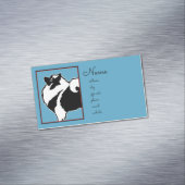 Keeshond Graphics - Cute Original Dog Art Magnetisch Visitekaartje (Voorbeeld)