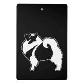 Keeshond Graphics - Cute Original Dog Art Mini Klembord (Achterkant)