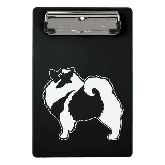 Keeshond Graphics - Cute Original Dog Art Mini Klembord (Voorkant)
