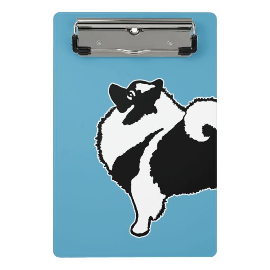 Keeshond Graphics - Cute Original Dog Art Mini Klembord (Voorkant)