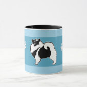 Keeshond Graphics - Cute Original Dog Art Mok (Midden)