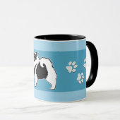 Keeshond Graphics - Cute Original Dog Art Mok (Voorkant rechts)