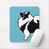 Keeshond Graphics - Cute Original Dog Art Muismat (Met muis)